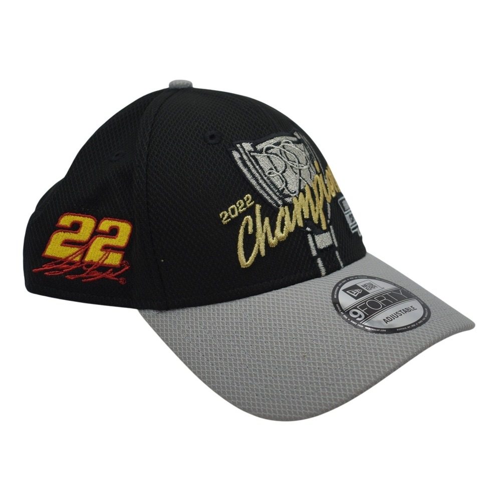 New Era 9FORTY Joey Logano 2022 NASCAR Cup Champion 22 Snapback Hat Cap NWT